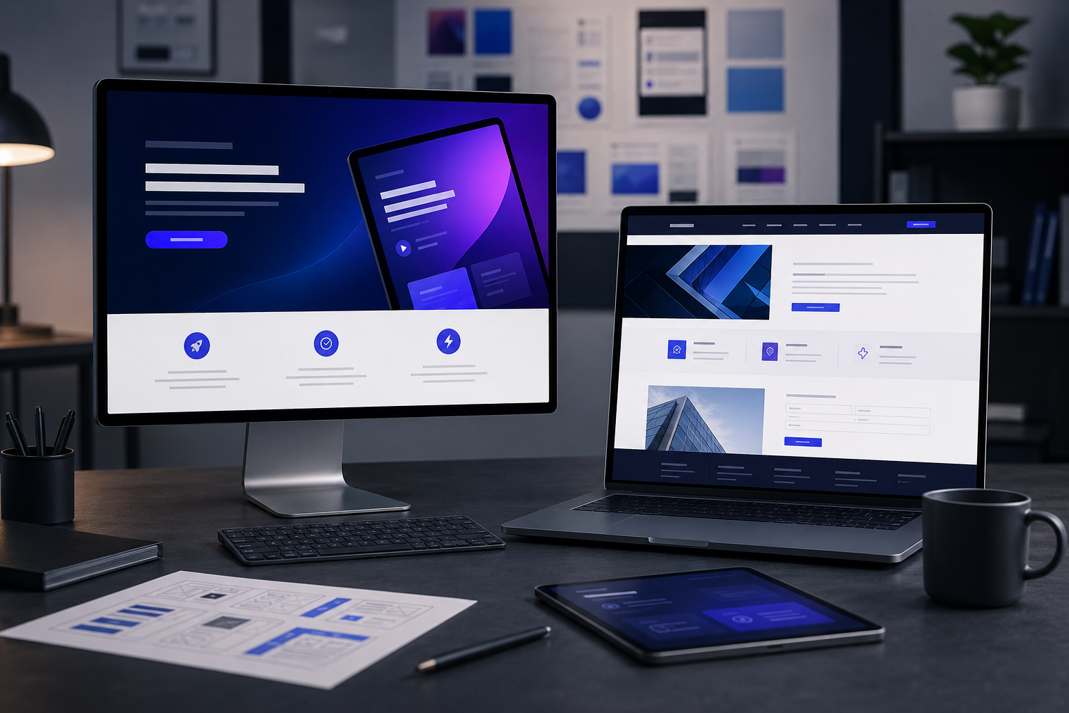 Landingpage und Unternehmenswebsite im direkten Vergleich