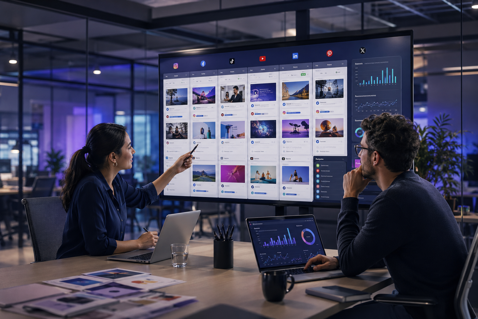 Social-Media-Content-Strategie mit Redaktionsplan und systematischer Auswertung
