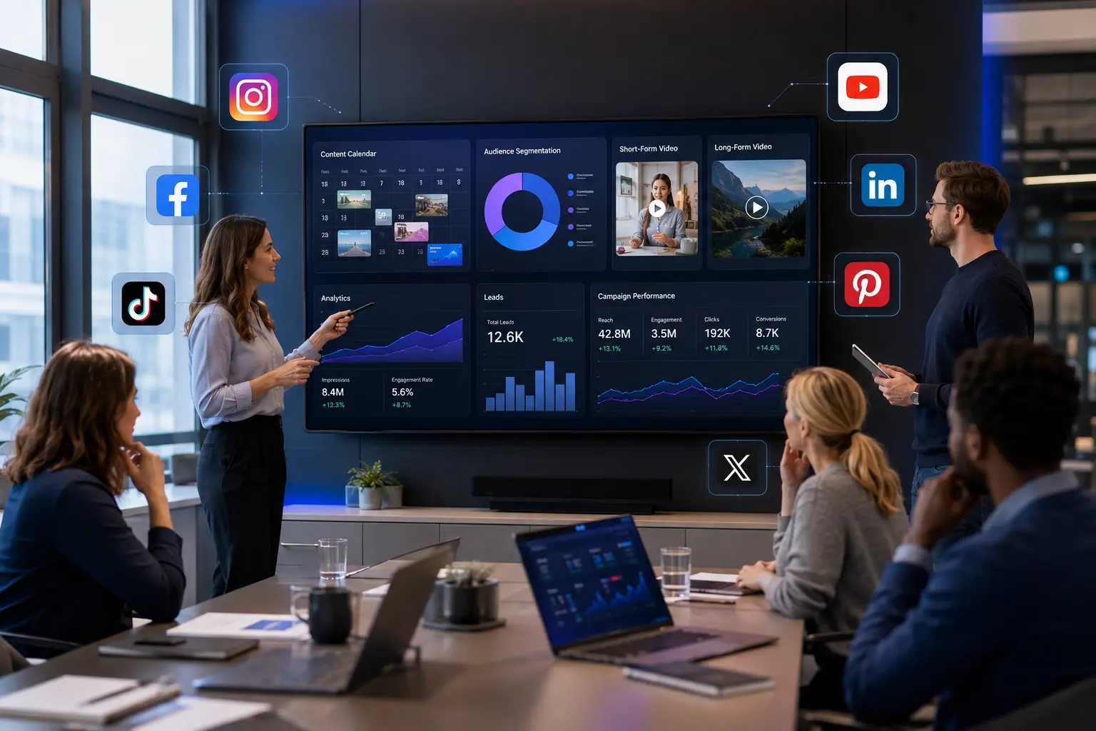 Auswahl und Auswertung verschiedener Social-Media-Plattformen für Unternehmen