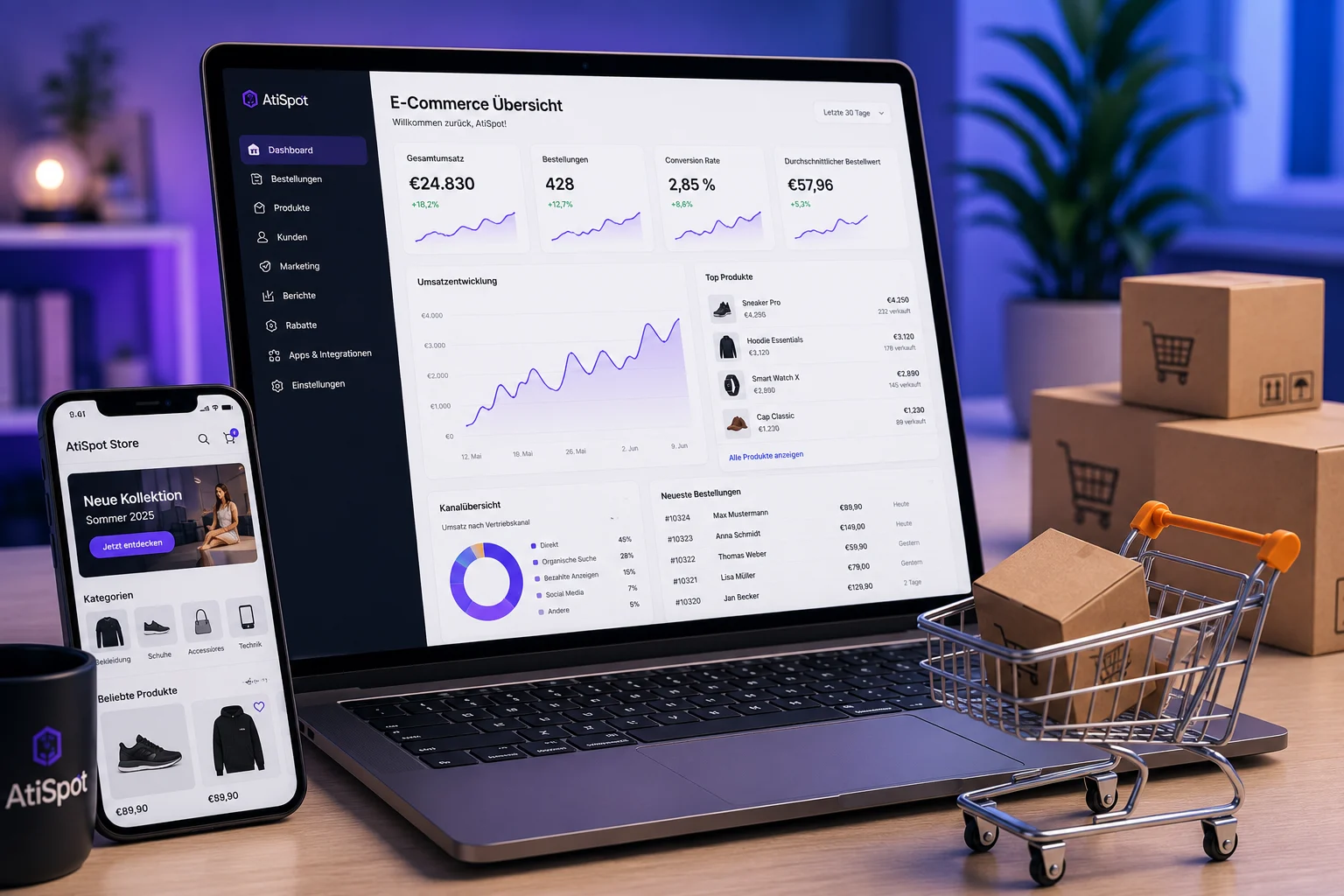 Vergleich zwischen WooCommerce und Shopify