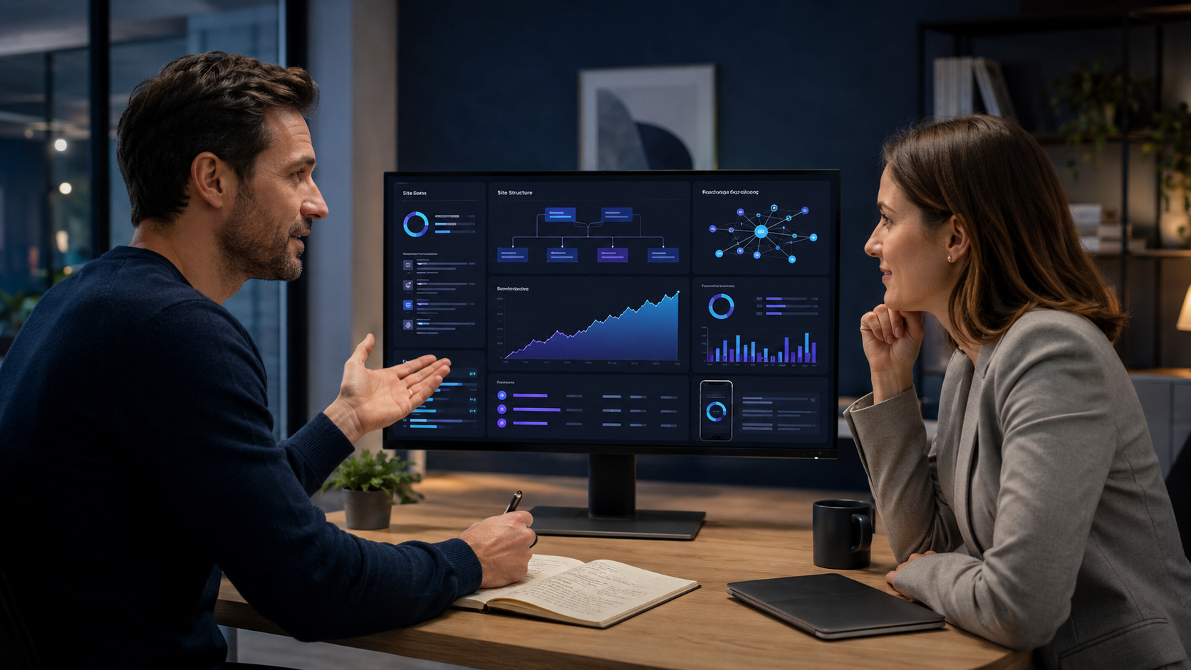 SEO-Beratung mit technischer Analyse, Content-Optimierung und strategischer Weiterentwicklung